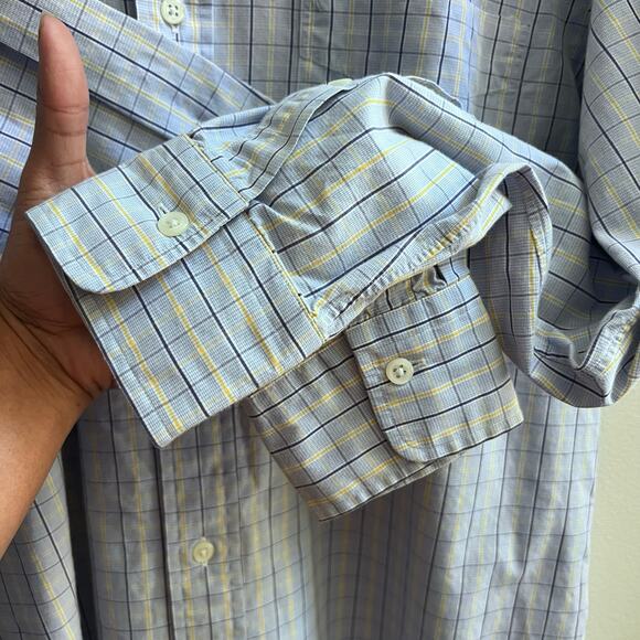 Ralph Lauren Philip 100% Cotton Casual Men’s Long Sleeve Button Up Size 16 32/33 - Picture 5 of 7